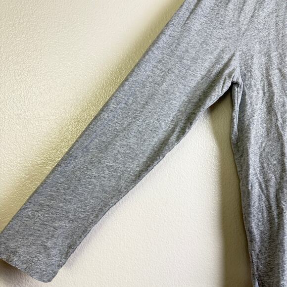 Made For Italic Shirt Womens Large Grey Crew Neck Long Sleeve Embroidered - Picture 4 of 13